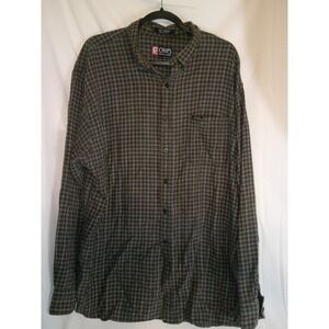 Vintage Chaps Ralph‎ Lauren Men's Plaid  Shirt Brown Size XL DISC SHIPPING!!